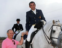 Ignacio L�pez Porras en la entrega de trofeos.