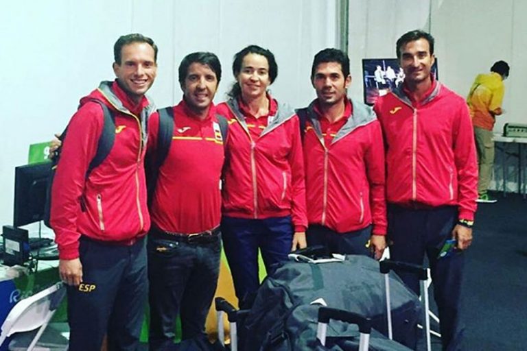 Los caballos del Equipo Español de Doma Clásica ya están en las cuadras de Deodoro