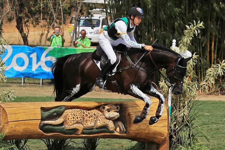 Christopher Burton primero tras la disputa del Cross en el Concurso Completo de Río