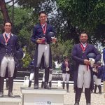 Podio de Jóvenes Jinetes. Foto: Santana Doma Clásica